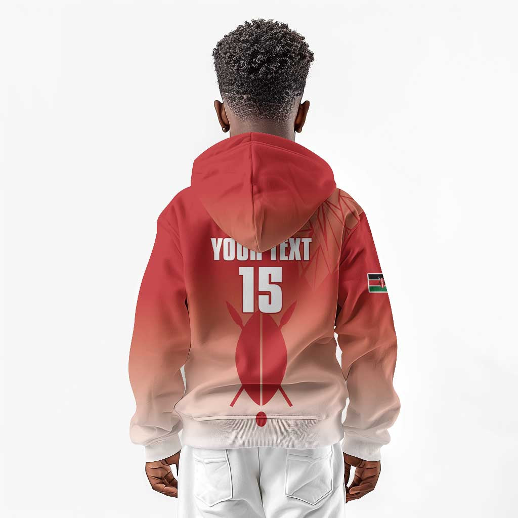 Kenya Football Custom Kid Hoodie Go Harambee Stars Go