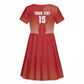 Kenya Football Custom Kid Short Sleeve Dress Go Harambee Stars Go