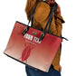 Kenya Football Custom Leather Tote Bag Go Harambee Stars Go