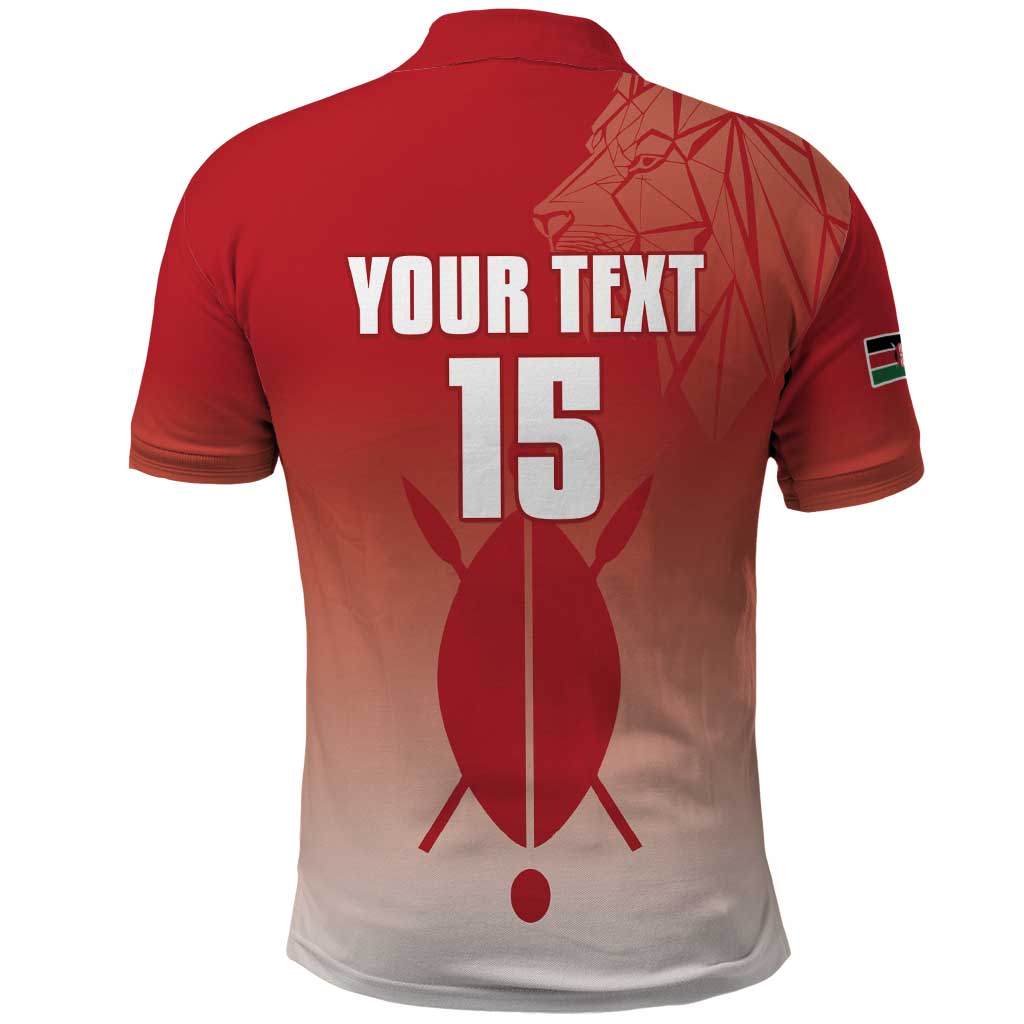 Kenya Football Custom Polo Shirt Go Harambee Stars Go