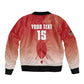 Kenya Football Custom Sleeve Zip Bomber Jacket Go Harambee Stars Go