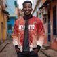 Kenya Football Custom Sleeve Zip Bomber Jacket Go Harambee Stars Go