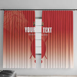 Kenya Football Custom Window Curtain Go Harambee Stars Go
