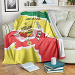 Custom Senegal Beach Soccer 2025 Blanket Go Champions - Grunge Style