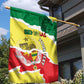Custom Senegal Beach Soccer 2025 Garden Flag Go Champions - Grunge Style