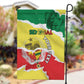 Custom Senegal Beach Soccer 2025 Garden Flag Go Champions - Grunge Style