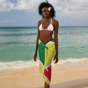 Custom Senegal Beach Soccer 2025 Sarong Go Champions - Grunge Style