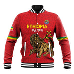 Custom Ethiopia Football Baseball Jacket Go Champions