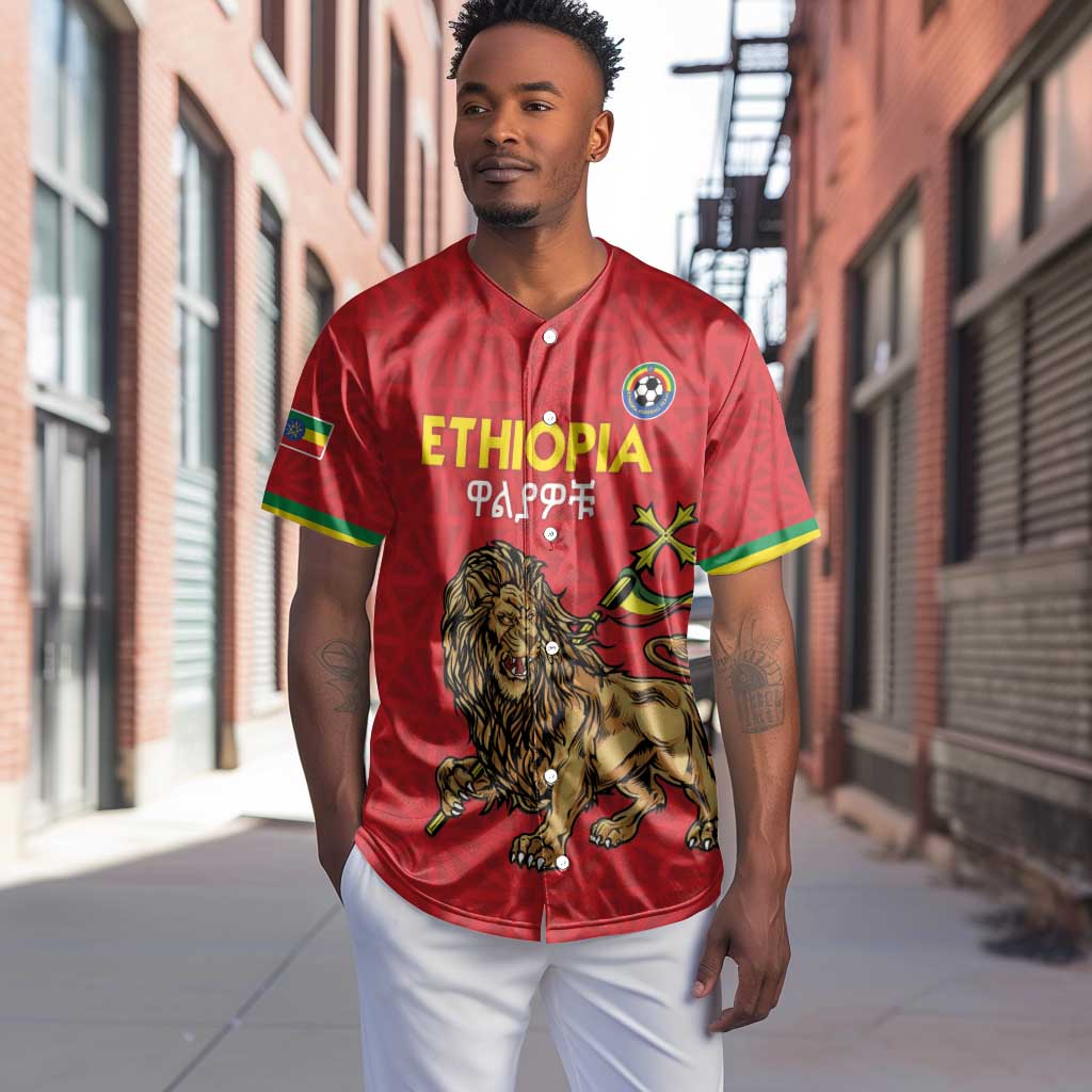 Custom Ethiopia Football Baseball Jersey Go Champions