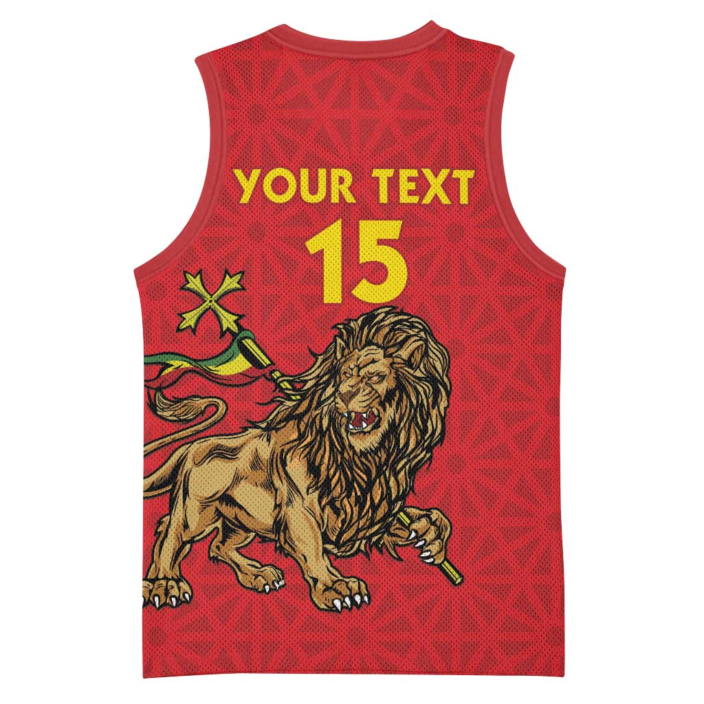 Custom Ethiopia Football Basketball Jersey Go Champions LT15