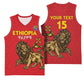 Custom Ethiopia Football Basketball Jersey Go Champions LT15