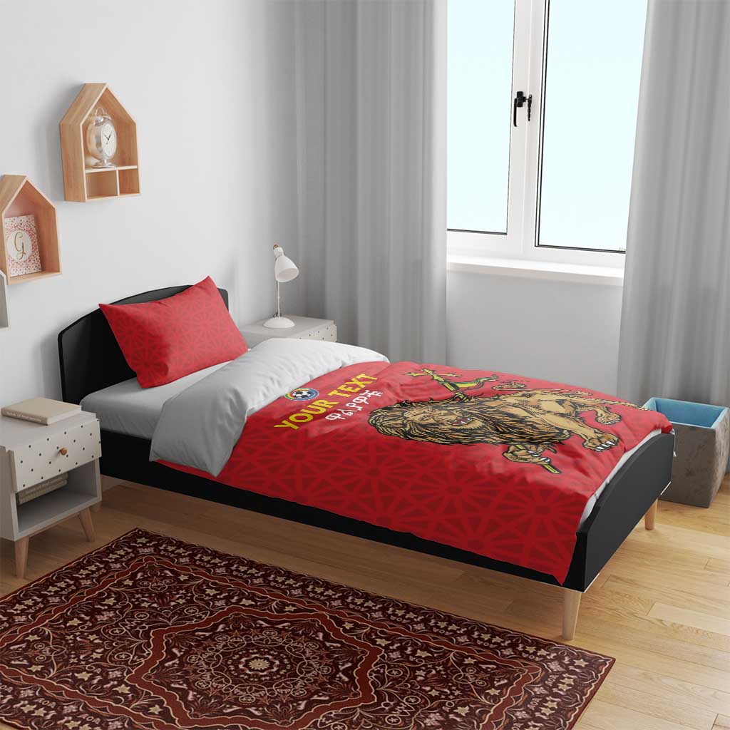 Custom Ethiopia Football Bedding Set Go Champions