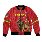 Custom Ethiopia Football Bomber Jacket Go Champions