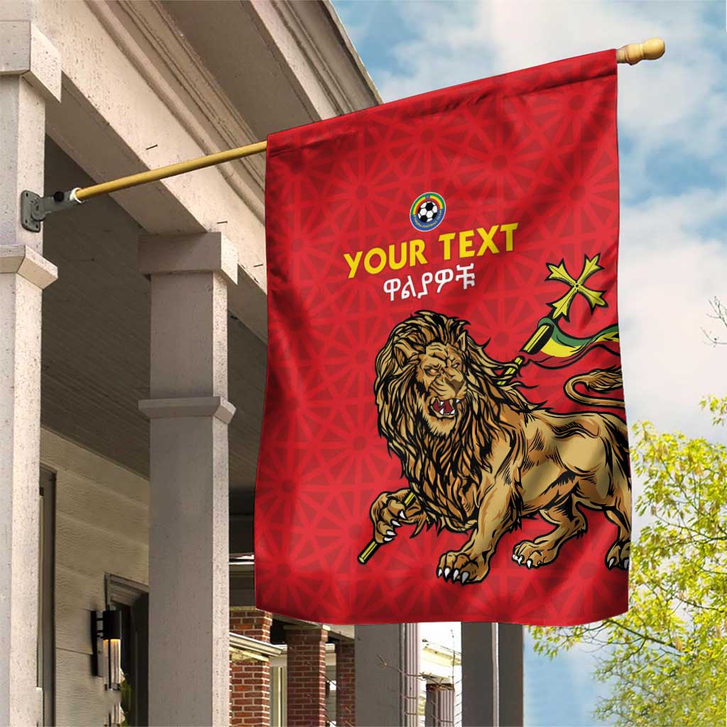 Custom Ethiopia Football Garden Flag Go Champions
