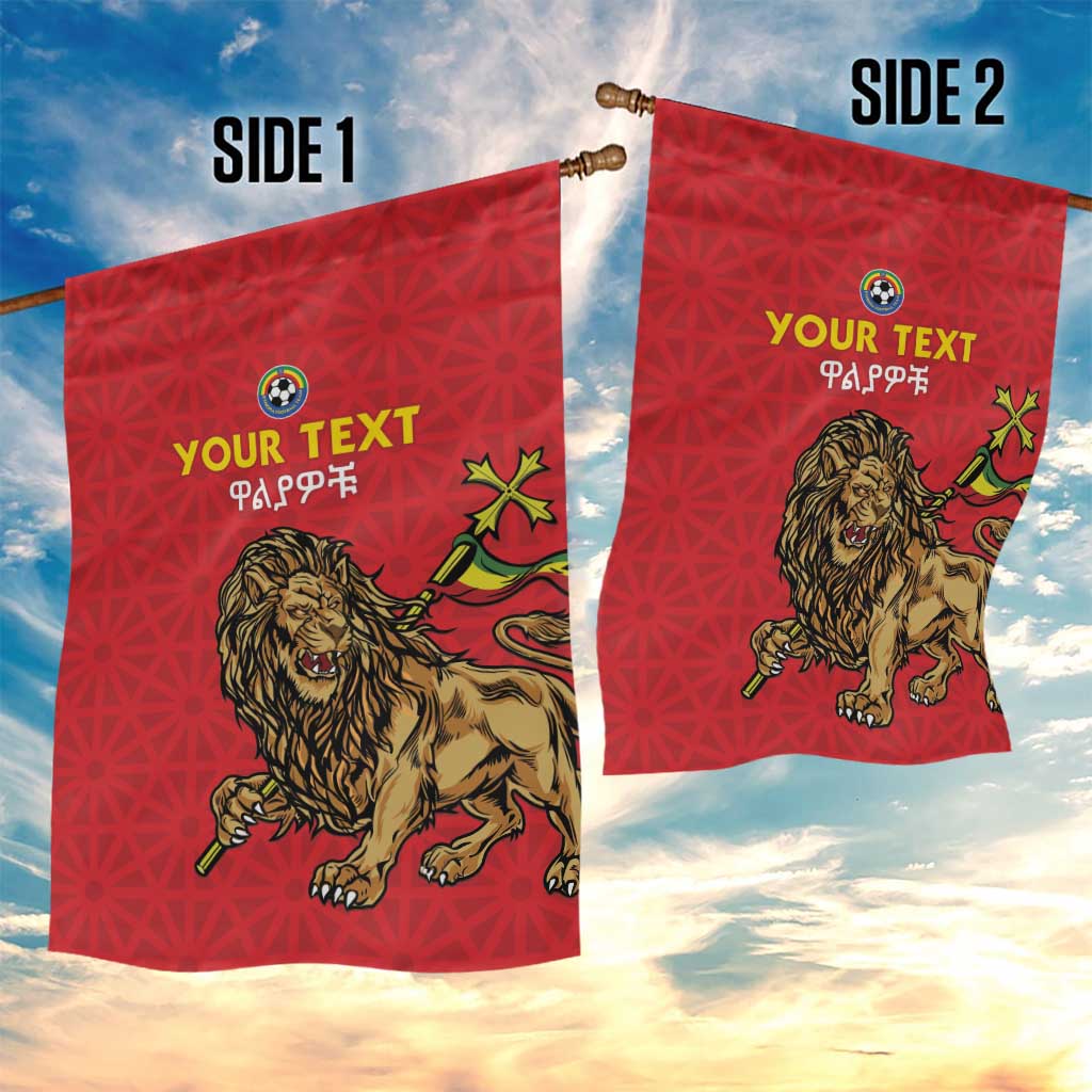 Custom Ethiopia Football Garden Flag Go Champions