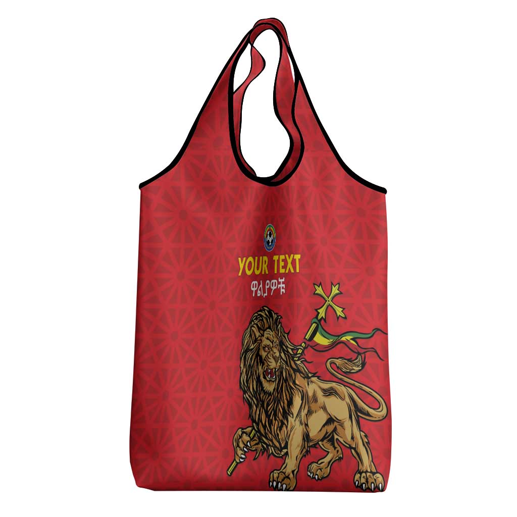 Custom Ethiopia Football Grocery Bag Go Champions