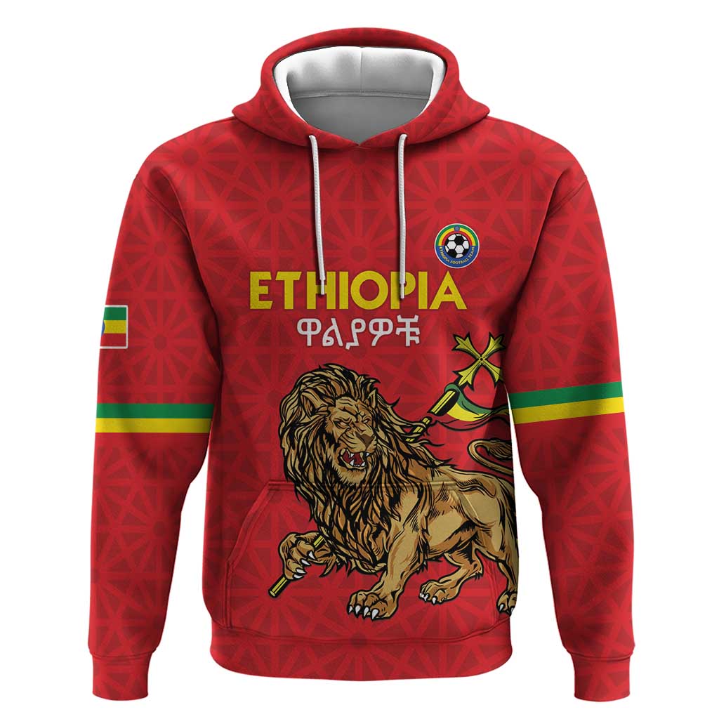Custom Ethiopia Football Hoodie Go Champions
