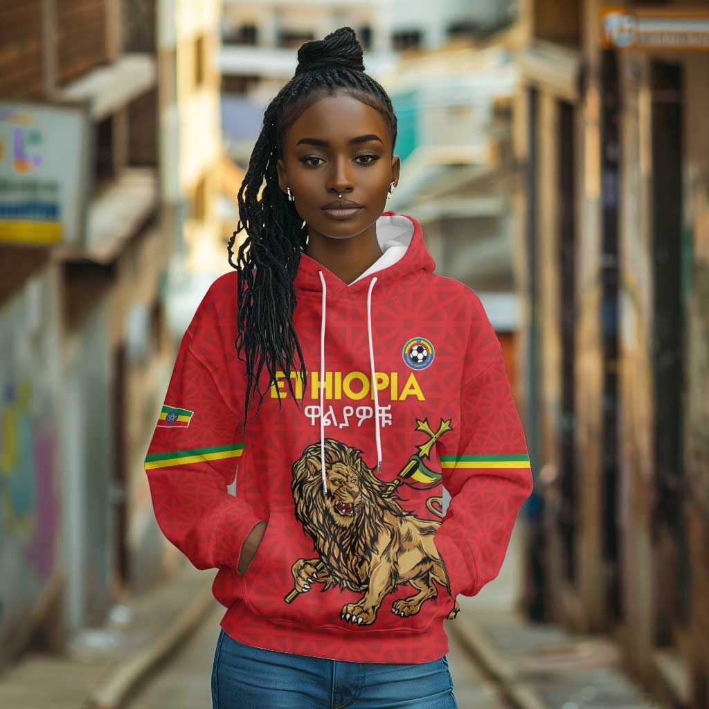 Custom Ethiopia Football Hoodie Go Champions