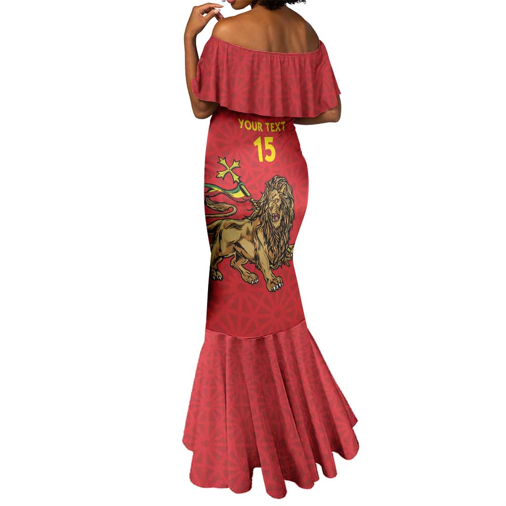 Custom Ethiopia Football Mermaid Dress Go Champions
