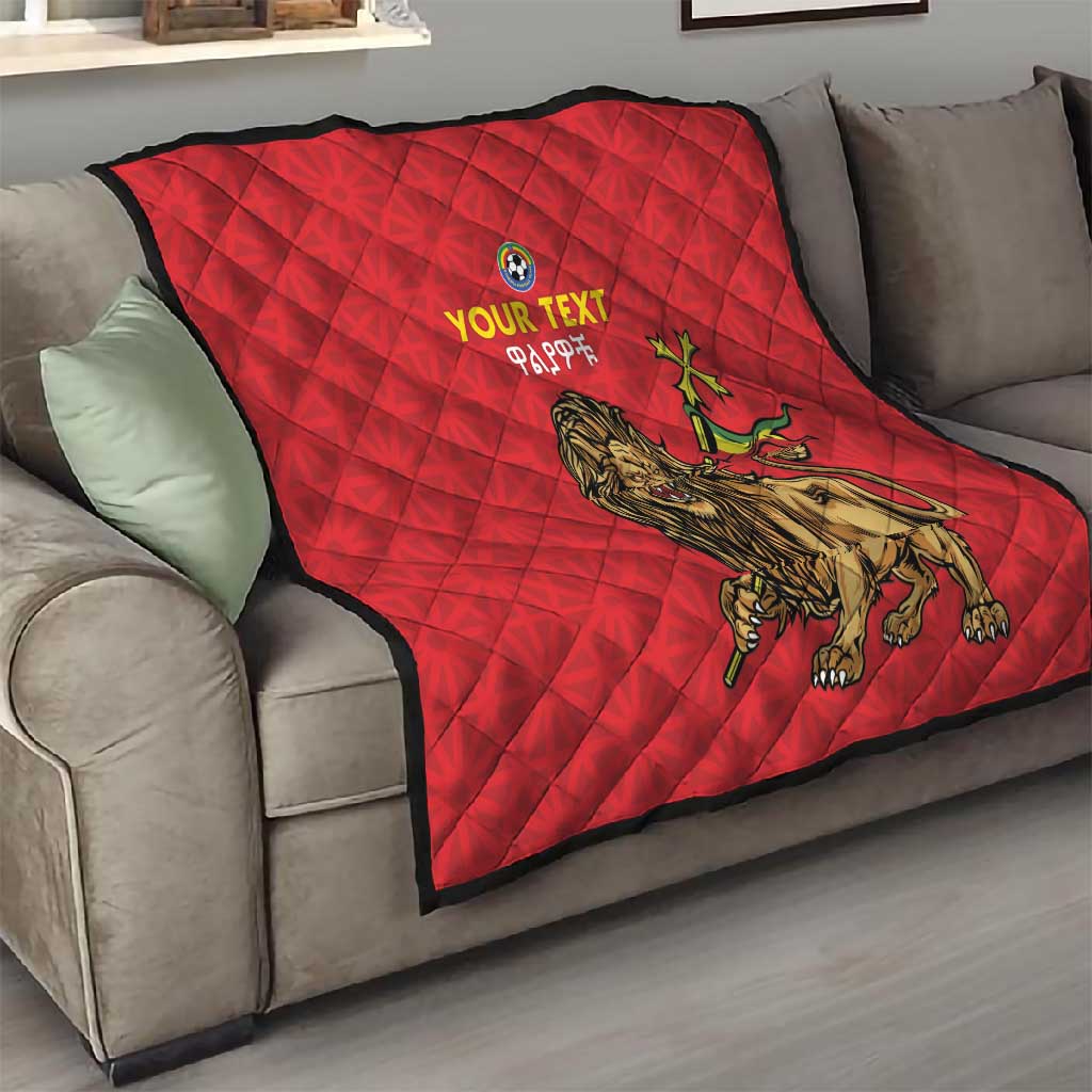 Custom Ethiopia Football Quilt Go Champions