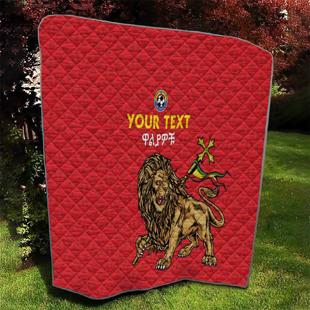 Custom Ethiopia Football Quilt Go Champions
