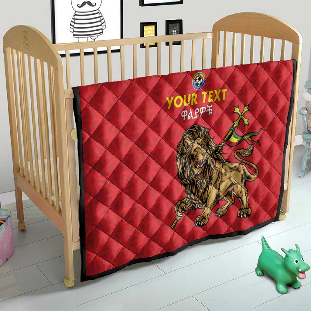 Custom Ethiopia Football Quilt Go Champions