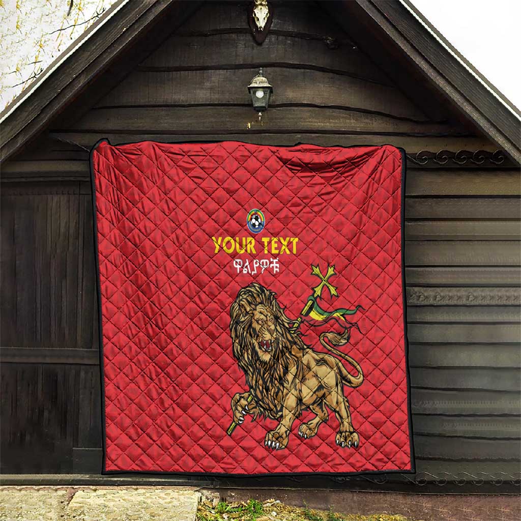 Custom Ethiopia Football Quilt Go Champions