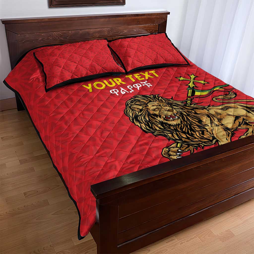 Custom Ethiopia Football Quilt Bed Set Go Champions