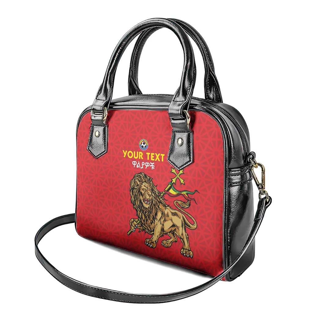 Custom Ethiopia Football Shoulder Handbag Go Champions