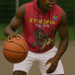 Custom Ethiopia Football Sleeveless Zip Hoodie Go Champions - African Pride