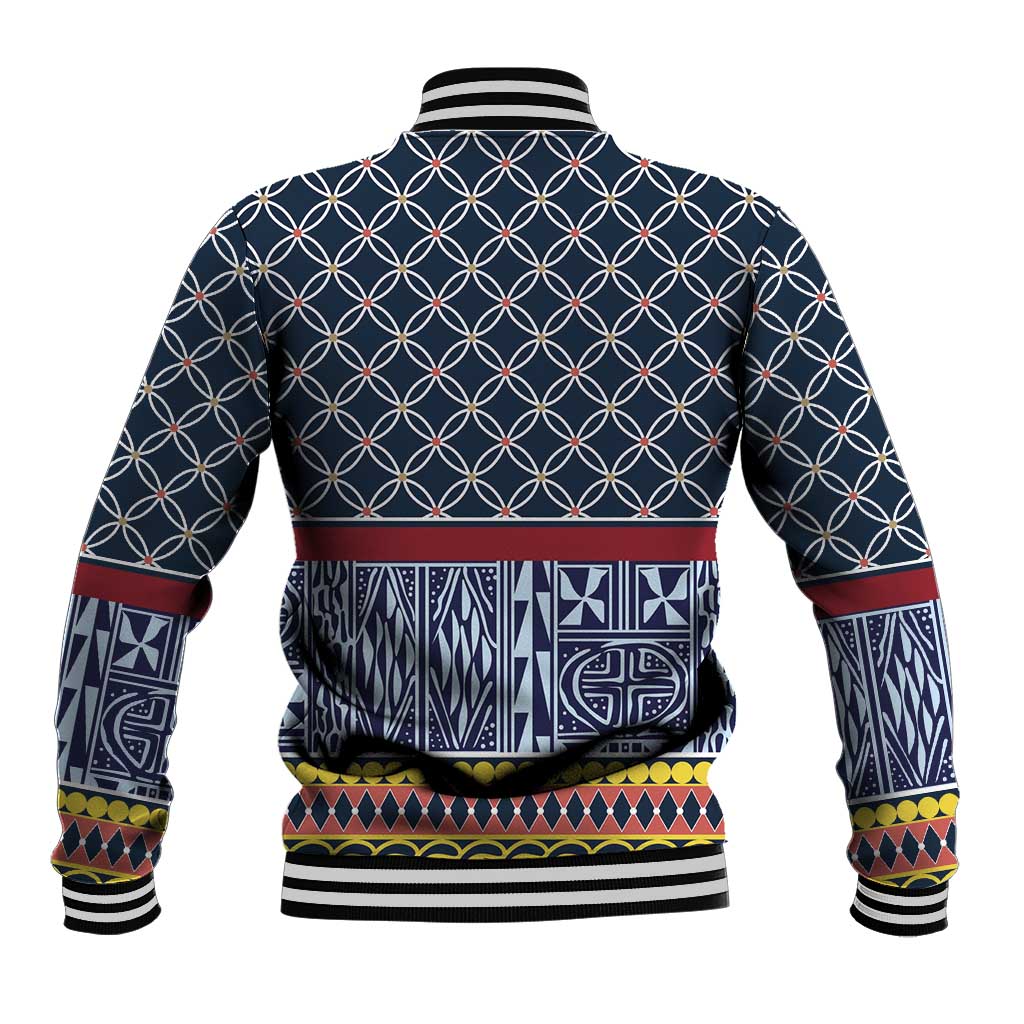 Toghu Bamenda Baseball Jacket Cameroon Traditional Pattern