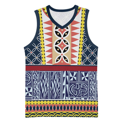 Toghu Bamenda Basketball Jersey Cameroon Traditional Pattern LT15
