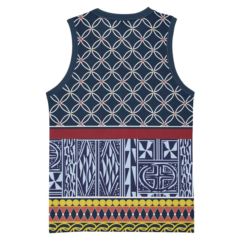 Toghu Bamenda Basketball Jersey Cameroon Traditional Pattern LT15