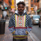 Toghu Bamenda Hoodie Cameroon Traditional Pattern