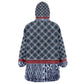 Toghu Bamenda Kid Wearable Blanket Hoodie Cameroon Traditional Pattern