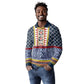 Toghu Bamenda Long Sleeve Polo Shirt Cameroon Traditional Pattern