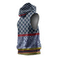 Toghu Bamenda Sleeveless Hoodie Cameroon Traditional Pattern - African Pride