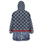 Toghu Bamenda Wearable Blanket Hoodie Cameroon Traditional Pattern
