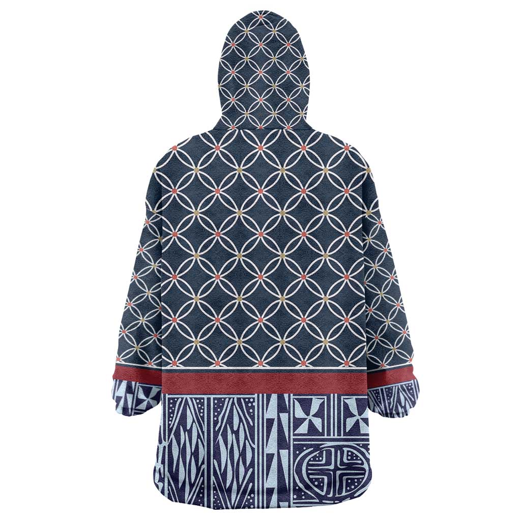 Toghu Bamenda Wearable Blanket Hoodie Cameroon Traditional Pattern