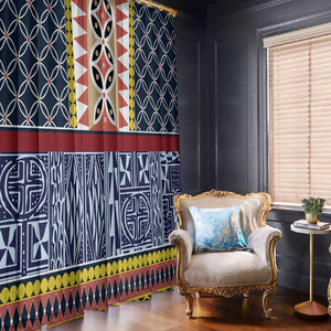 Toghu Bamenda Window Curtain Cameroon Traditional Pattern