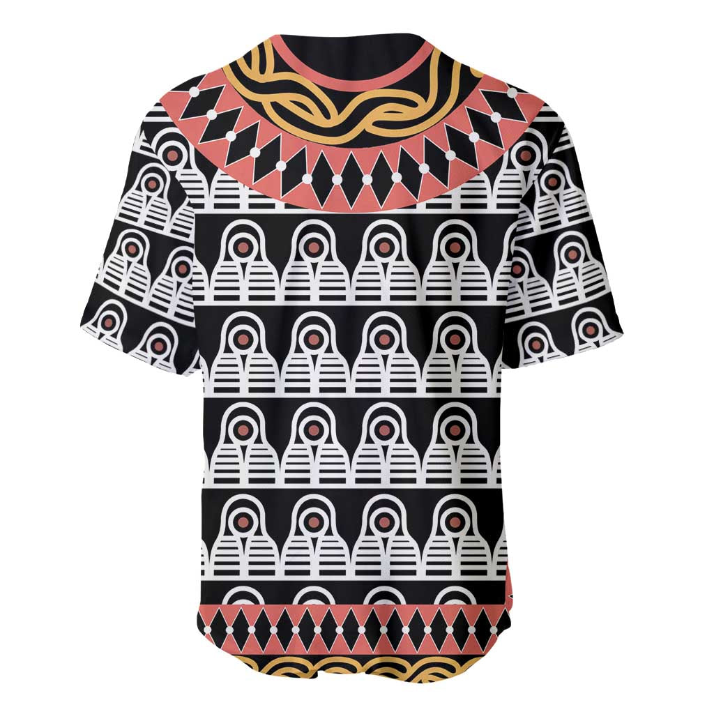 Cameroon Baseball Jersey Toghu Traditional Pattern