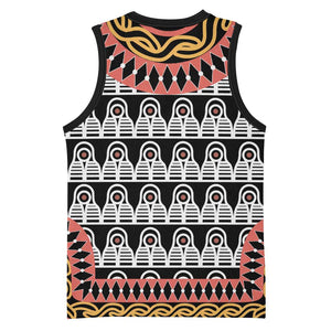 Cameroon Basketball Jersey Toghu Traditional Pattern LT15