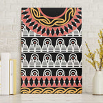 Cameroon Canvas Wall Art Toghu Traditional Pattern