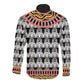 Cameroon Long Sleeve Button Shirt Toghu Traditional Pattern