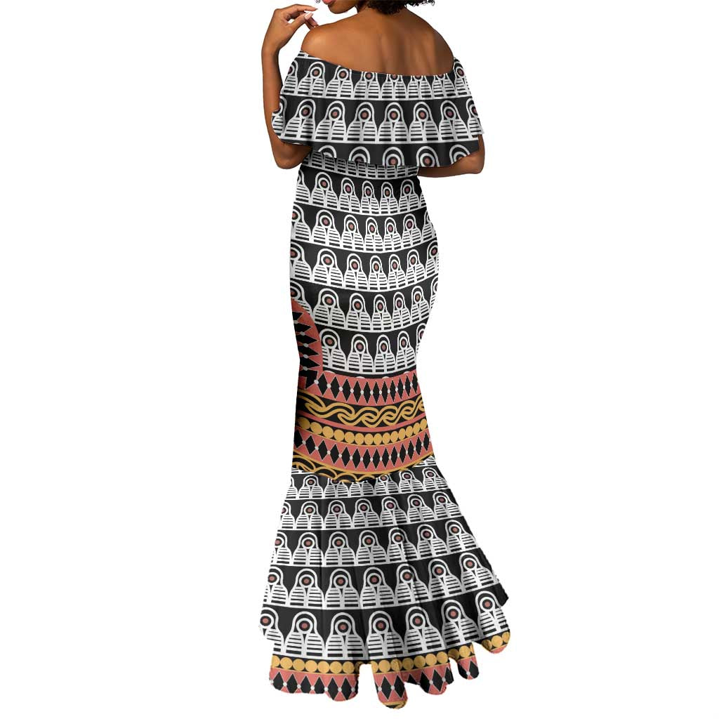 Cameroon Mermaid Dress Toghu Traditional Pattern
