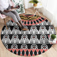 Cameroon Round Carpet Toghu Traditional Pattern