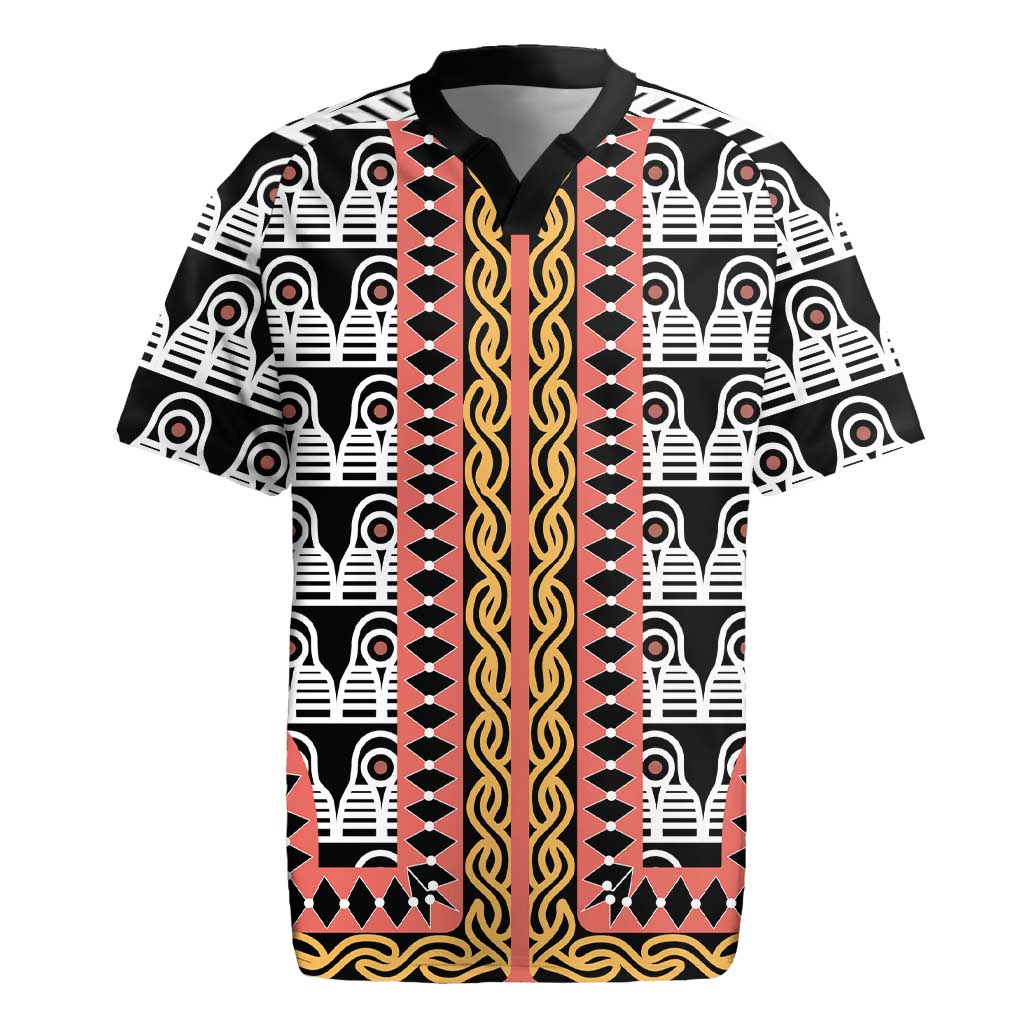 Cameroon Rugby Jersey Toghu Traditional Pattern