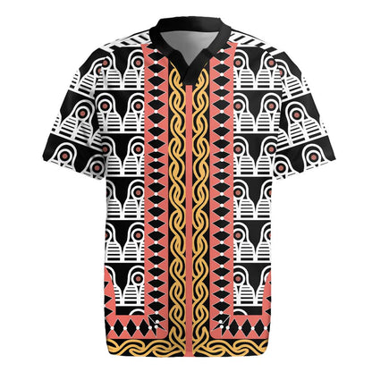 Cameroon Rugby Jersey Toghu Traditional Pattern