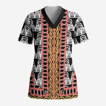Cameroon Toghu Traditional Pattern Scrub Top - African Pride