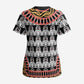 Cameroon Toghu Traditional Pattern Scrub Top - African Pride